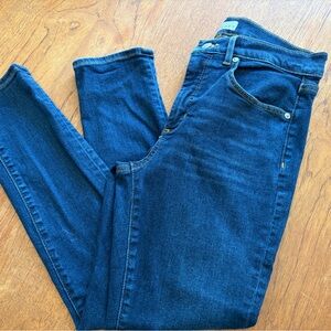 LOFT Women's Dark Blue Skinny Jeans